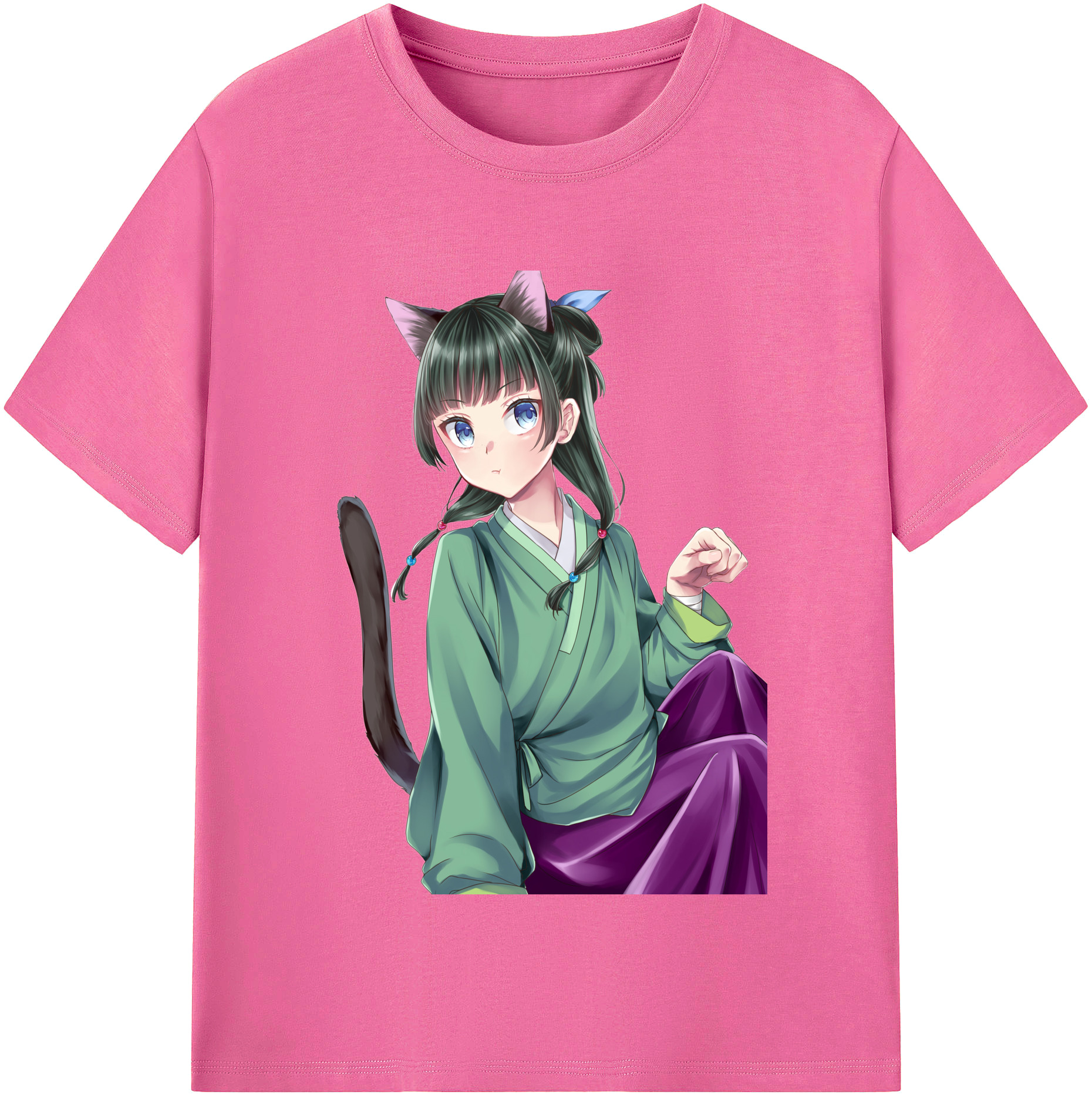 （画像用） 薬屋のひとりごと The Apothecary Diaries レディースカジュアルプリントTシャツ（綿100％）